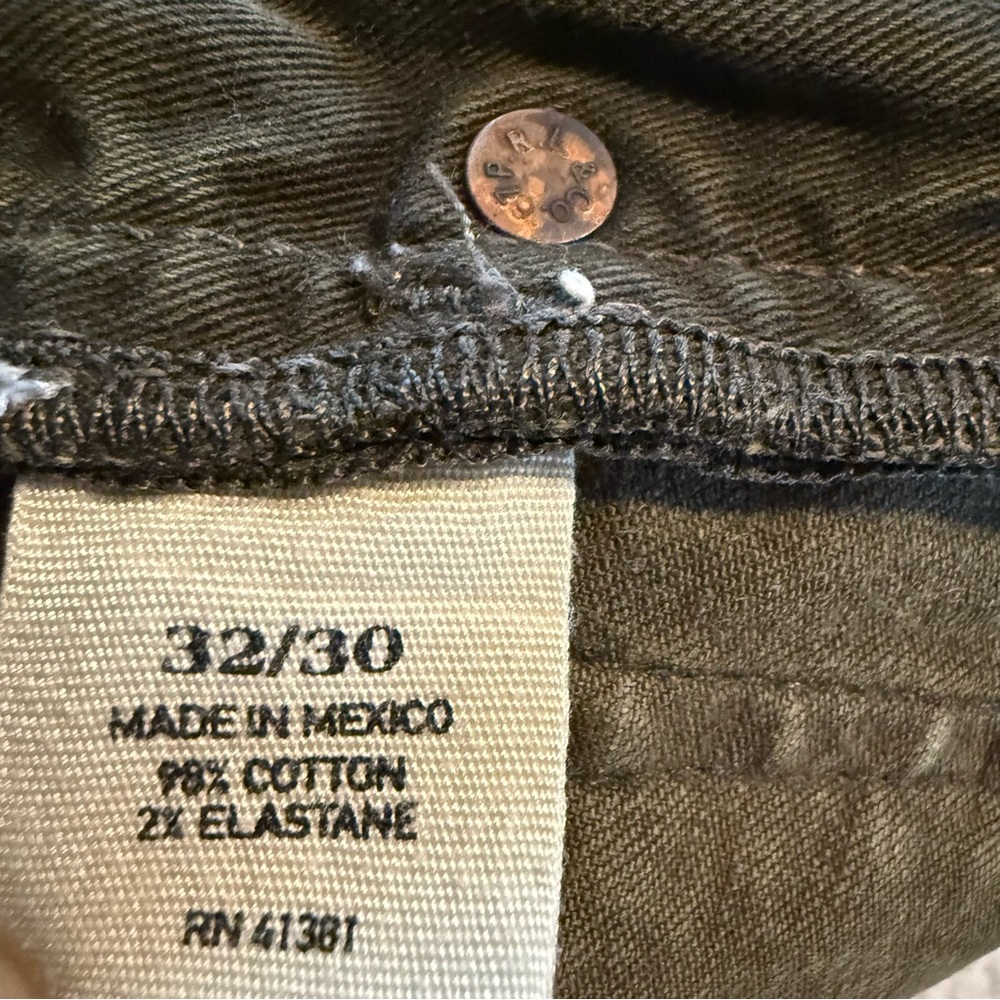 Polo Ralph Lauren AUTHENTIC DUNGAREES Men's Slim Fit Green Size 32x30 - Picture 10 of 14